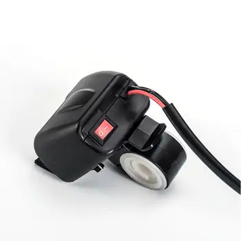 12V 2.1 motorno kolo, USB Polnilec Digitalni LED Zaslon Voltmeter + Termometer Nepremočljiva Stikalo Z 2 Kos USB Vtičnico