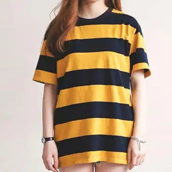 2020 Poletje Ženske Tshirt Priložnostne Barva Lok Napet Vrhovi Tees Dekliška oblačila