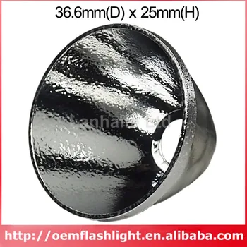 36.6 mm(D) x 25 mm(H) OP Aluminijasti Reflektor
