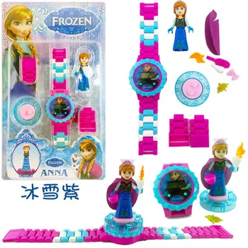 Disney Moana Zamrznjene Ana Elsa Princesa Lutke Elektronskih Blokov Gledal Anime Figuric Igrače Otrok Rojstni Dan Božična Darila