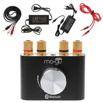 1Set 2x50W Mini Bluetooth Digitalni Oja HiFi Stereo Ojačevalnik Home Audio Napajanje Adapter Pretvornik