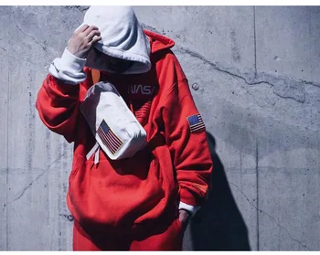 Nove moške Evropske in Ameriške modne blagovne znamke hip-hop hooded suknjič z vezenje črke svoboden hoodies moda za moške hoodies