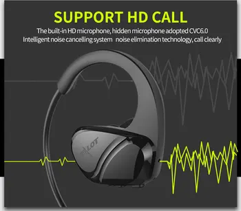 ZEALOT H6 Šport Brezžična tehnologija Bluetooth 5.0 Slušalke Stereo Nepremočljiva Zložljive Headphon z Mikrofonom Za Pametni telefon Uho Kavelj za Slušalke