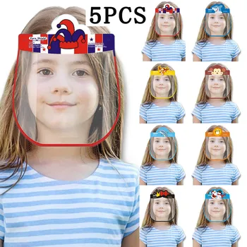 23Color Izbira 5 KOS Otroci Otrok Masko Risanka Tiskanje PET Visilbe Plastičnih Obraz Ščit