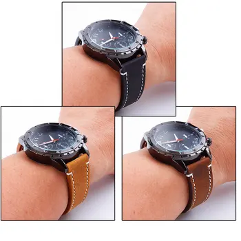 Pazi Trak 20 mm 22 mm Pravega Usnja Watch Band za Samsung Galaxy Prestavi S2 S3 Watch Zapestnica 20 mm 22 mm za Samsung Watch 46mm