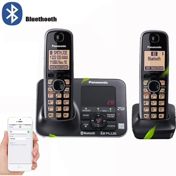 Bluethooth Fuction DECT 6.0 Digitalne Brezžične mobilne in Stacionarne Telefonije Z odgovorom Sistem Klic ID Handfree Doma mobilni Telefoni Črna