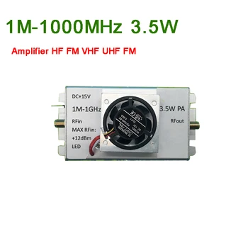 1M-1000MHz 3.5 W Ojačevalnik HF FM VHF, UHF FM Oddajnik Širokopasovnih RF Ojačevalnik