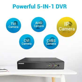 ANNKE 5MP Lite HD 4CH Video Nadzor DVR H. 265+ 5IN1 Digitalni Video Snemalnik PIR detekciji Gibanja Za 2MP, 3MP 5MP IP Kamere