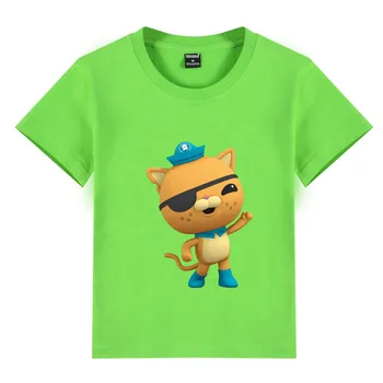 2020 Poletje Moda Unisex Octonaut T-shirt Otrok Fantje Kratkimi Rokavi Belo Tees Baby Otroci Bombaž Vrhovi Za Dekleta, Obleko 3 8Y