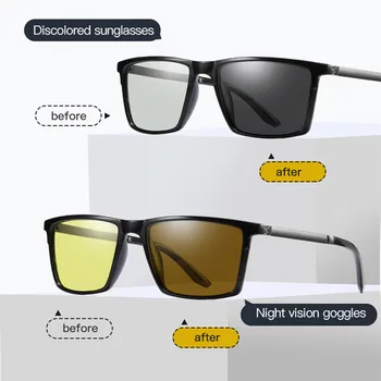 Moški Nočno Vizijo Očala Polarizirana Vizijo Nocturna Ženske Anti-Glare Objektiv Rumena Sončna Očala Vožnje Nočno Vizijo Očala Za Avto