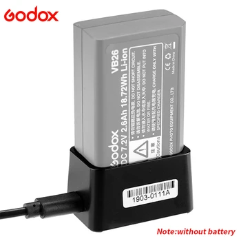 Godox VC26 USB Polnilec za Baterije DC 5V DC Vhod 8.4 V Izhodni Krog Glave Flash Polnilec za V1 bliskavica Speedlight