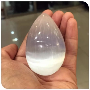 Energetski kamen, Naravni selenit kristalno ge jajce twist točke zdravljenje čakre Božično darilo odstraniti negativno energijo