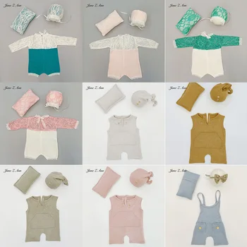 Jane Z Ann Foto studio fotografije oblačil novorojenega dojenčka klobuk/pokrivala+vzglavnik+oblačila, ki 7-15 dni baby streljanje obleke