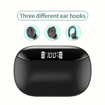 Brezžična tehnologija Bluetooth 5.0 Slušalke, Gumb za Nadzor Čepkov UV Protibakterijsko Power LED Zaslon TWS Tip-C Polnjenje Primeru Slušalke