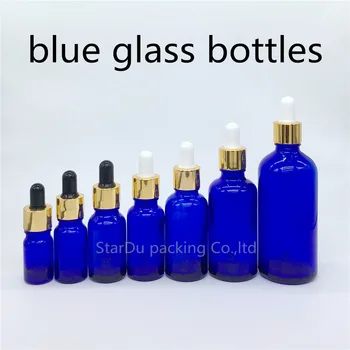 5ml, 10 ml,15ml,20ml,30 ML,50 ml,100 ml MODRA Steklenička S Kapalko za Eterično Olje, modre stekleničke Parfuma
