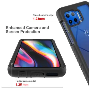 Za Motorola Moto G 5G Plus Primeru Težko PC HD Pregleden Mat zaščitni Oklep hrbtni Pokrovček Primeru za Moto G 5G Plus telefon lupini