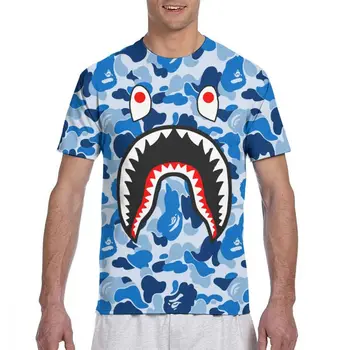 Bape Shark Moške Osnovne Kratek Rokav T-Shirt