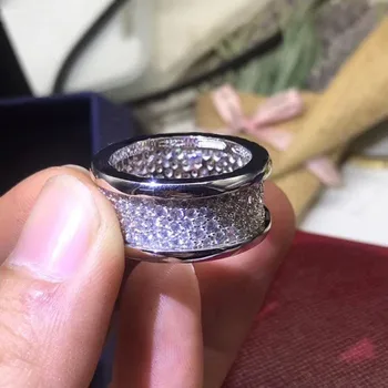 Klasični mikro-oznaka prvotni čar obroč ženski 1:1 odlično izdelave dobrodelni serije nakita, poročni zaročni prstan