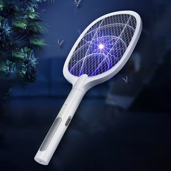 3000V Home Električni Komar Morilec Z UV Žarnico, USB Polnilne Poletje Letenje Swatter Past Doma Bug Insektov Lopar