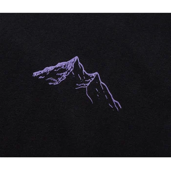 Vroče 3D linije gorsko sonce natisnjeni kratek sleeve majica s kratkimi rokavi moški 2018 hip hop priložnostne moda bombaž ulične vrhovi tees t srajce črna