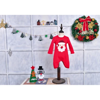 Božič Družinski Jesensko Zimski Pulover Bombaž Runo Topla Oblačila Baby Jumpsuit Za Odrasle Otroke Božič Starš-Otrok Ujemanja Obleke