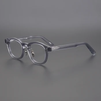 Classic Vintage Ročno Izdelan Acetatni Očala Okvirji za Moške, Ženske Retro Kvadratnih Optična Očala za Kratkovidnost Recept za Očala