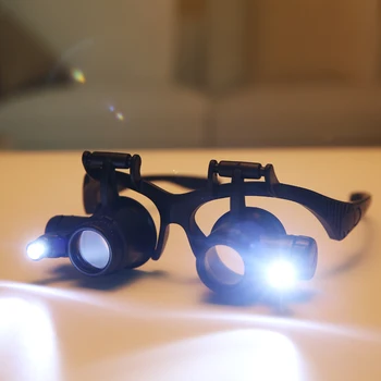 10X 15X 20X 25X LED Osvetljeno Lupo Prevoznik Pozabite Tretje Strani za Spajkanje Eye Glasses Watch Popravila Loupe Zlatar Povečevalno