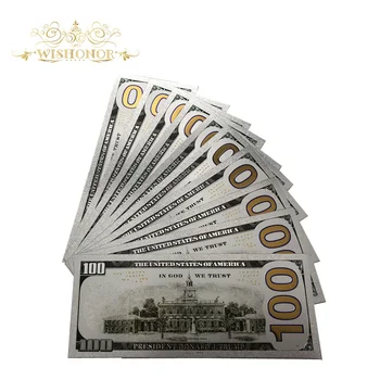 Novi Izdelki Za 10pcs/veliko Ameriki Bankovcev Adut Bankovec za 100 Dolarjev Zlata Bankovcev kot Bill Valuti Darila
