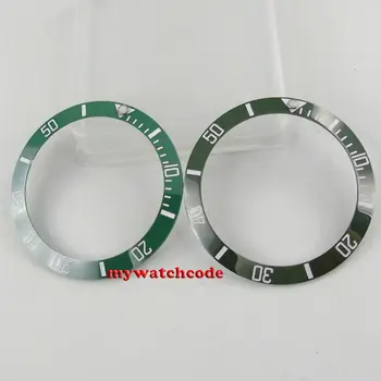 38 mm Globoko Zelene Keramične Plošče Tesnilo vstavite Za 40mmr Samodejno Mens Watch Dodatki