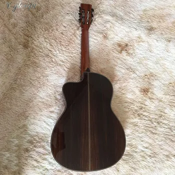 39 palčni AA razred Kanadski smreka/palisander ročno narejene iz masivnega lesa akustične kitare, 45 mm zgornji matica akustični klasična kitara