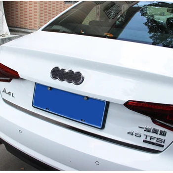 Za Audi A3 8V A4 B6 B7 B8 B9 A6 C5 C6 C7 V3 V5 V7 Zadaj Logotip Ogljikovih Vlaken Kritje Nalepke Nalepke Avto Styling Zunanjosti Opremo