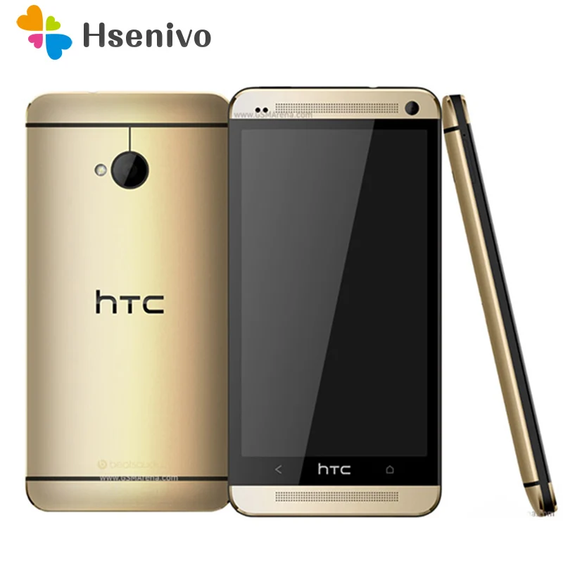 Original odklenjena Mobilnih Telefonov HTC ONE M7 2 GB RAM, 32 GB ROM Pametni 4.7 palčni Zaslon, Android 5.0 Quad Core zaslon na Dotik HTC M7