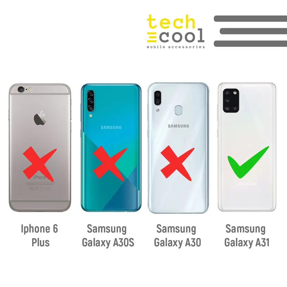 FunnyTech®Silikonsko Ohišje za Samsung Galaxy A31 l pregledno slon design vers.1