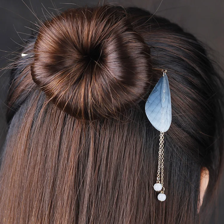 5 barv, prvotno pero Aventurine klasične letnik lase, nakit,ročno lasnice etnične dodatki za lase