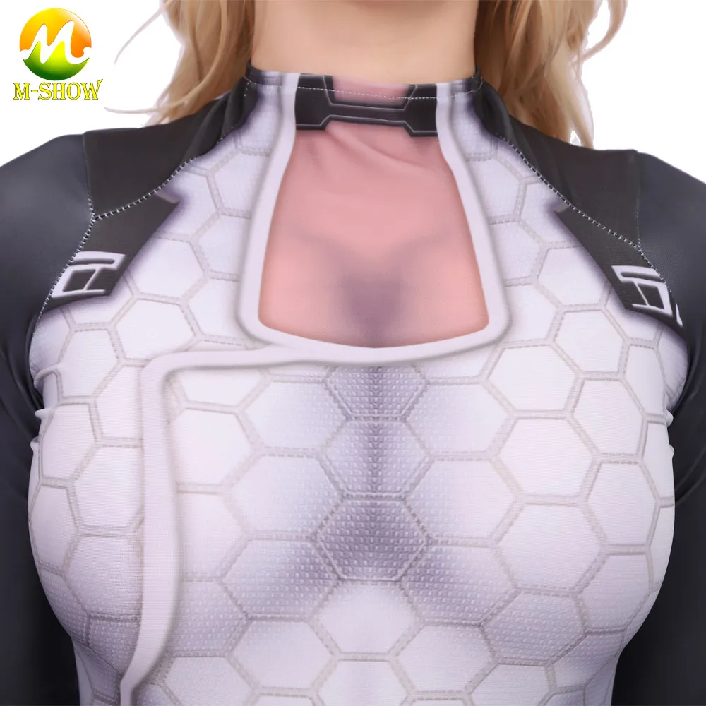 Igra Mass Effect 3, Miranda Lawson Cosplay Kostum Bodysuits Jumpsuit Halloween Zentai Obleko za Ženske in Otroci