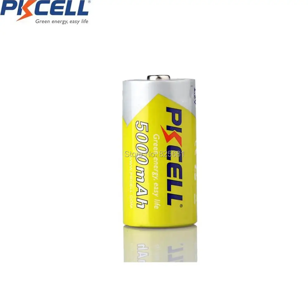 4Pcs PKCELL nimh polnilne baterije 1,2 v C Velikost 5000mAh Polnilne Baterije NIMH Kemije za digitalne fotoaparate, predvajalnik CD-jev