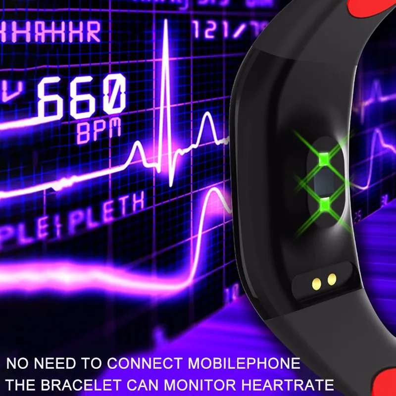F21 Pametna Zapestnica GPS Fitnes Dejavnosti Tracker IP68 Vodotesen Srčnega utripa Cardio Zapestnico z Krvnega Tlaka SmartBand