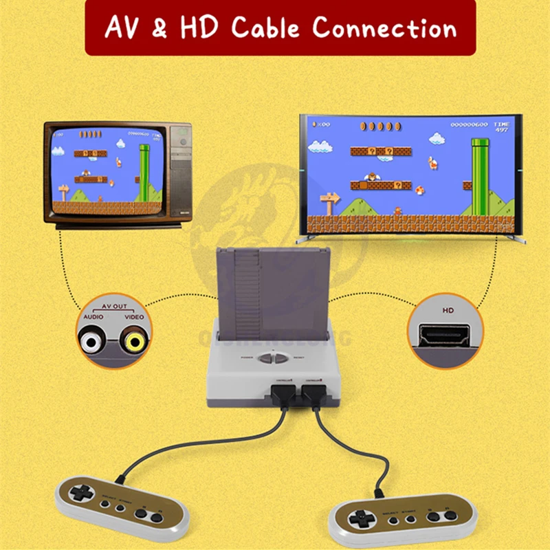 8-BITNI HD HM12 NES Zabavni Sistem Klon NTSC Video Igra Konzola AV in kablom HDMI-Out Dal 720P Zaslon 72Pin z 88 Igre