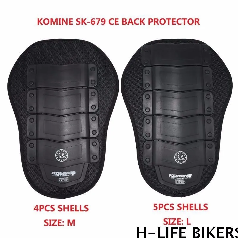Za Komine SK-679 CE Back Protector motorno kolo dirke, ki bo ustrezala punkcijo-dokaz shell vgrajeno podporo za hrbet suknjič nazaj varstvo