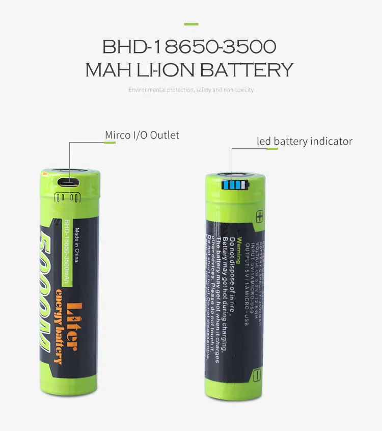 Laptop baterije USB 5000M 18650 3,7 V 3500mAh Li-ionska Baterija za Polnjenje 4 Indikator LED Power bank baterija polnjenje Mobilnih batte