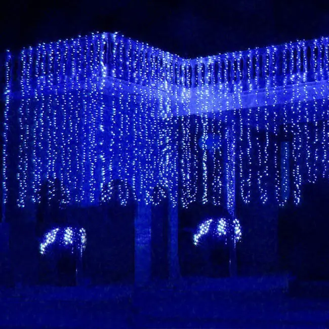 10 M*4M 1280 LED Prostem Božič LED Luči Garland Dekorativne Luči Niz svate Luč za Počitnice Praznovanje 110V