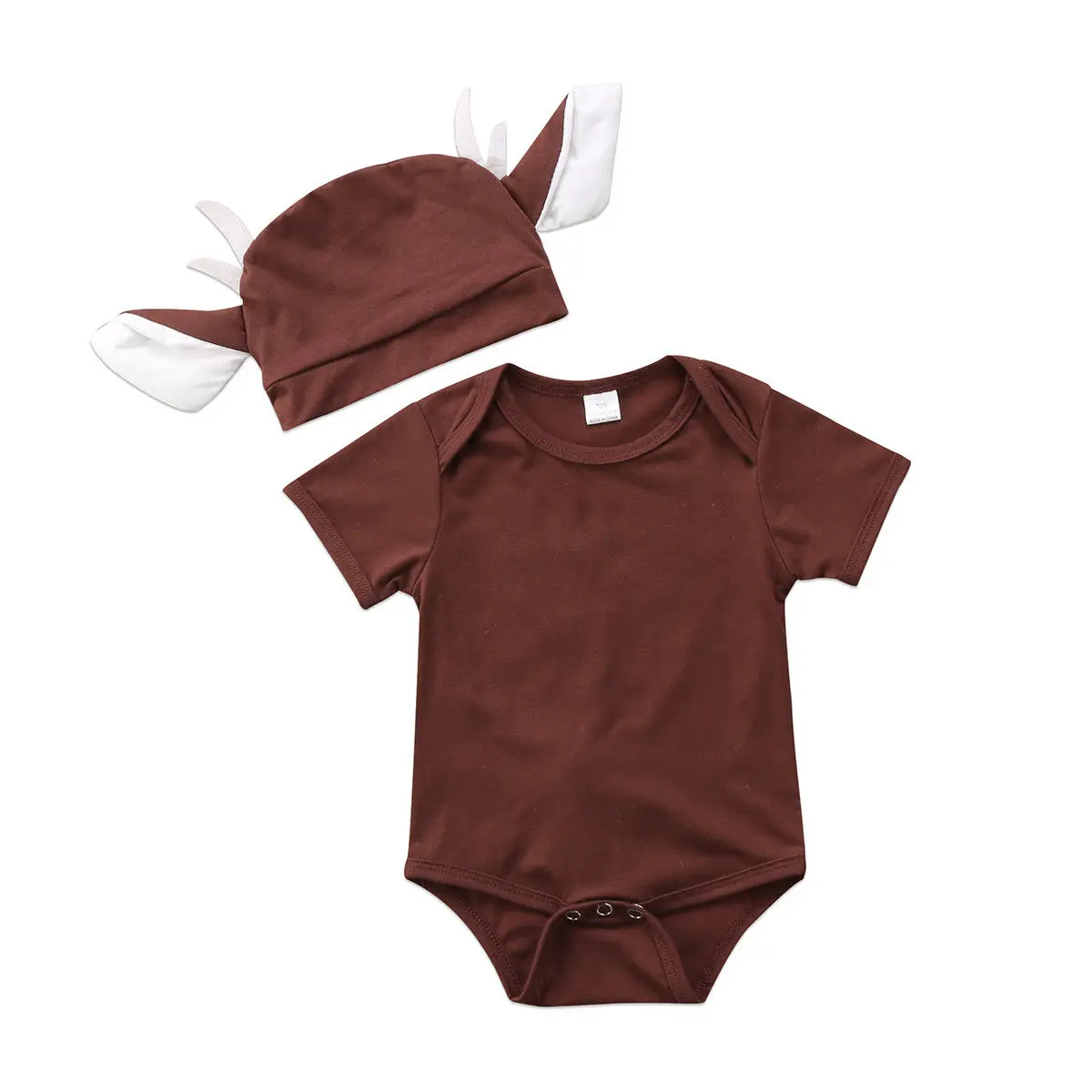 2PCS Newborn Baby Dekleta Jelena Romper s Klobuk Obleke Obleke Kostum