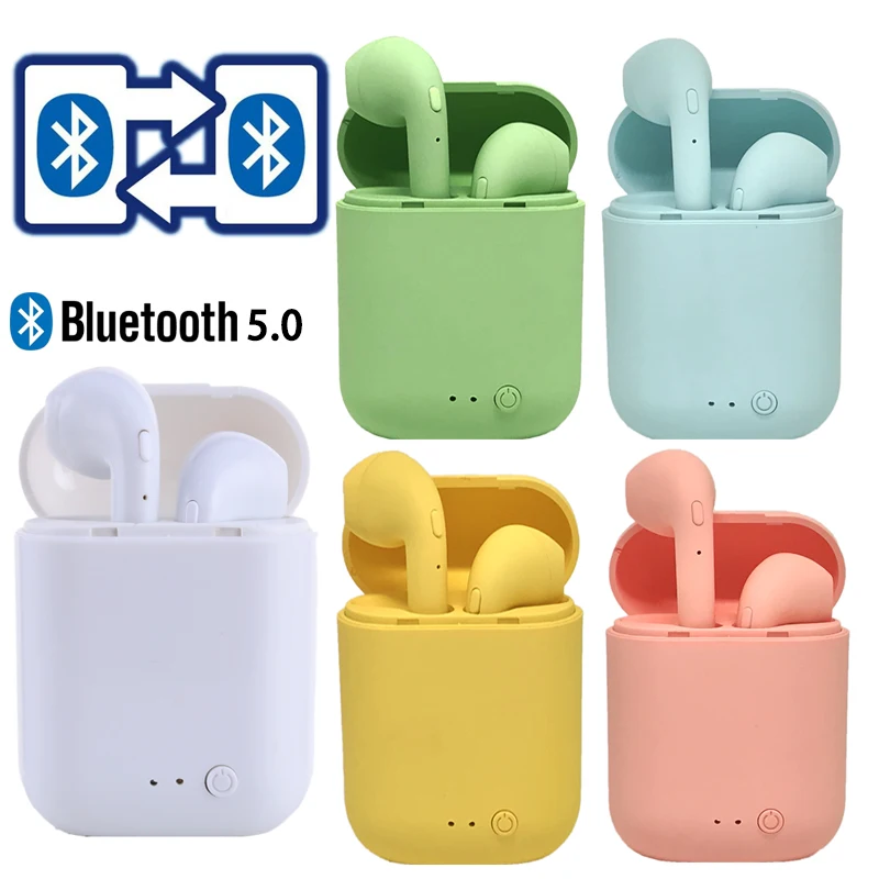 Mini TWS Brezžične Slušalke Bluetooth 5.0 Slušalke Mat Čepkov Slušalke Brezžične Slušalke za xiaomi iphone Polnjenje Box