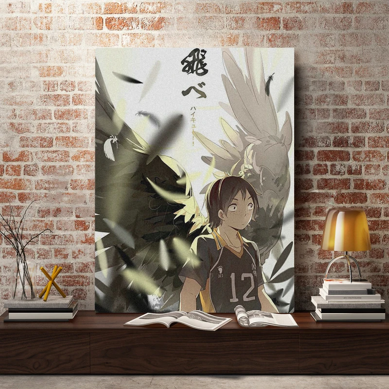 Yamaguchi Tadashi Haikyu Plakat Slikarstvo Wall Art Okvir Platno Za Domači Spalnici Študija Študentski Art Okras V Okvirčku Lesene Fotografij