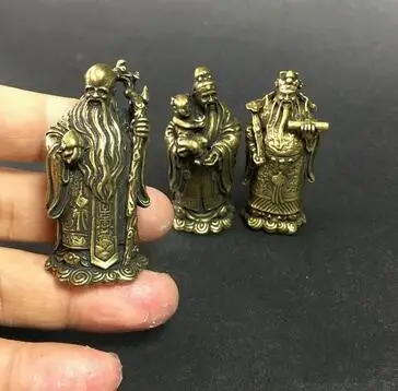 Budistični Kipi Immortals Okraski Fortune Dolgoživost Čistega Bakra Okraski Doma Dekoracijo Buda Kipi Baker Carving