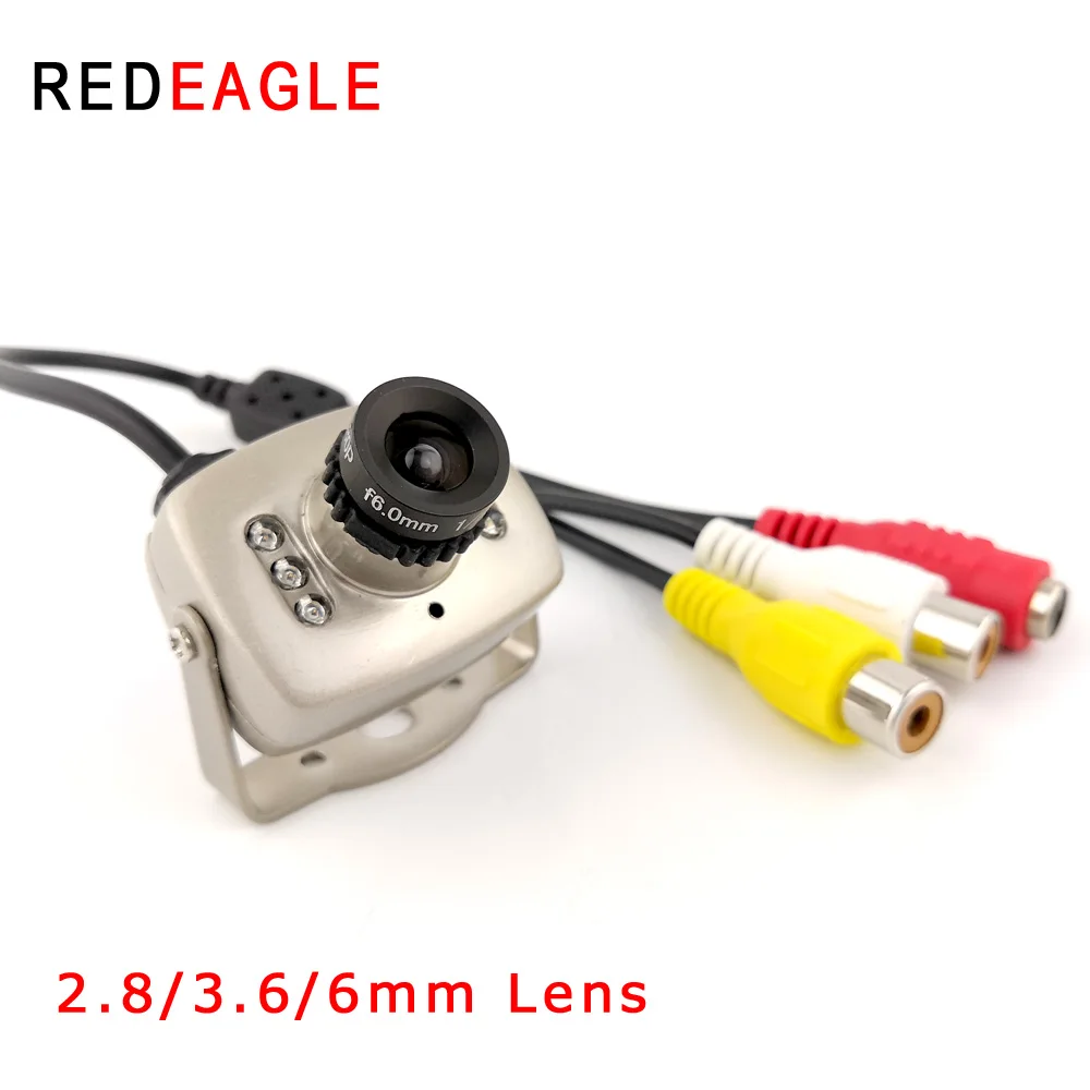REDEAGLE Doma Analogni Varnostne Kamere Mini Box 600TVL CMOS Odbor 940nm IR Nočno Vizijo Kamere 2.8/3.6/6 mm Objektiv 208C