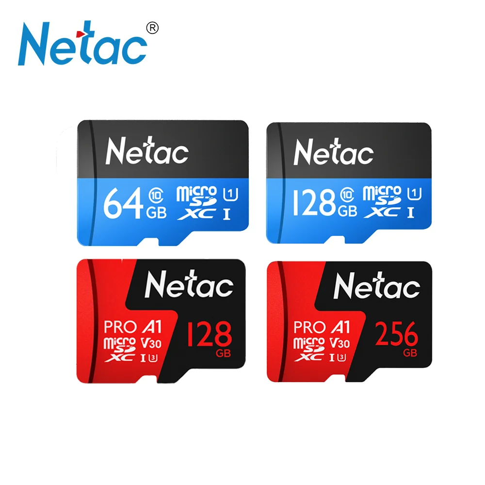 Netac Razred 10 32GB 64GB kartica Micro SD Kartico ReadSpeed Do 100MB/s Video Card 16GB 128GB 256GB TF Flash Pomnilniško Kartico Za Telefon, Fotoaparat