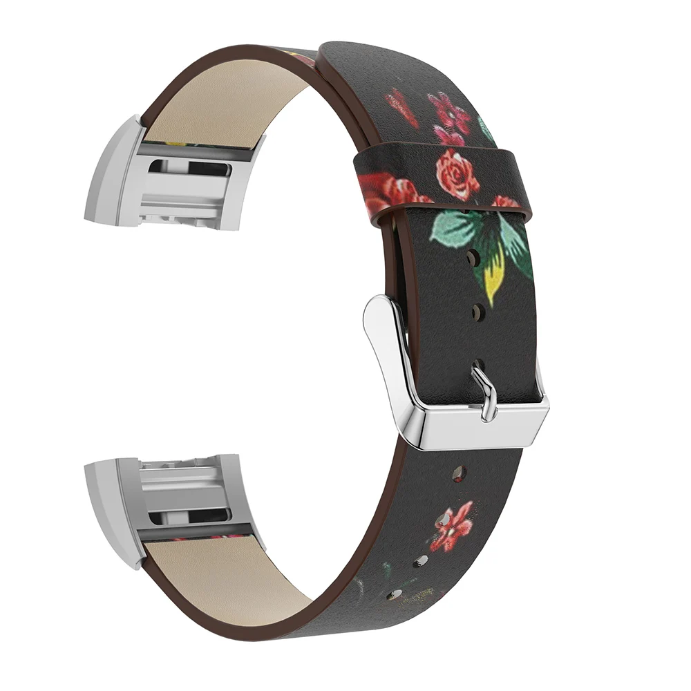 Retro ženske Usnjeni Trak za Fitbit Polnjenje 2 Band Smart Accessorie za Fitbit Polnjenje 2 Watchbands Smart Manšeta Trak