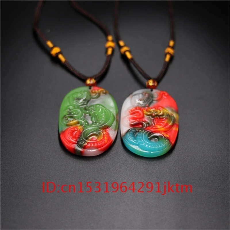 Jadeit Kitajski Jade Moda Darila za Ženske Amulet Moške Nakit za Ogrlico Strani Kača Obesek 1PC Čar Naravno Izklesan Barve