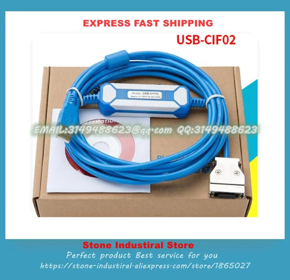 Novo Programsko Kabel USB CIF02 USB-CIF02 CQM1-CIF02 Uporablja Za CQM1 CIF02 CPM1 C200HS CPM1A CQM CPM2A PLC Programiranje Kabel